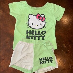Hello Kitty Mint Green Tee and shorts Set